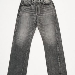 0105BKHW Wide Black Selvedge Denim Dartford