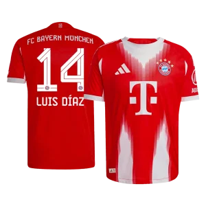 Bayern München Kotipelipaita 2025/26 – LUIS DíAZ #14 (Pelaajaversio)
