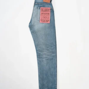 1341-1103 “Dartford” Clean Straight Denim  Indigosininen