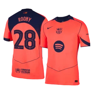 Barcelona Kolmas pelipaita 2025/26 – ROONY #28 (Pelaajaversio)