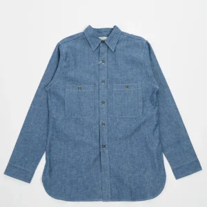 3044 USN Chambray Shirt Sax