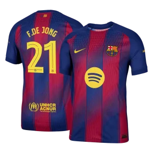 Barcelona Kotipelipaita 2025/26 UCL – F.DE JONG #21 (Pelaajaversio)