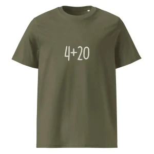 4+20 t-paita luomu unisex