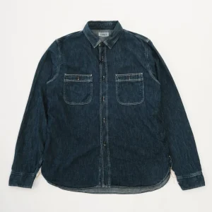 47-702E Authentic Work Denim Shirt Used Indigo