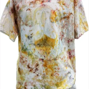 XL batiikki T-paita linnut
