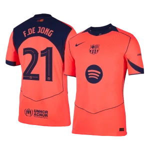 Barcelona Kolmas pelipaita 2025/26 UCL – F.DE JONG #21 (Pelaajaversio)