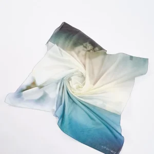 90CM VOILE SCARF Breeze Flower Print