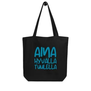 Aina hyvällä tuulella kangaskassi luomu