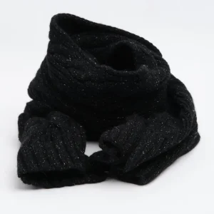 Cableknit Scarf Black