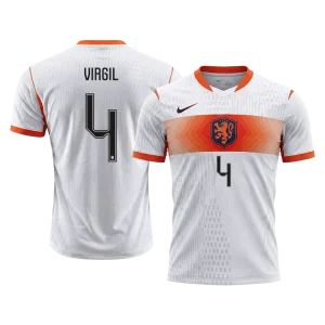 Alankomaat Vieraspelipaita MM-kisat 2026 – VIRGIL #4 (Pelaajaversio)