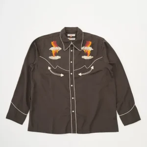 Gonzo Western Shirt Sunburns Black/Brown