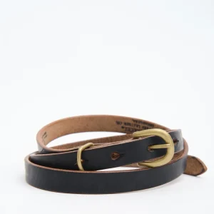 JELADO × Button Works D-Buckle 16mm Horween Chromexcel® Leather Belt Black