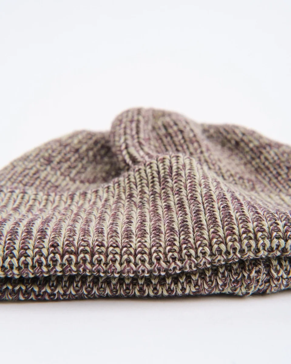 KNIT WATCH CAP PURPLE MIX - Image 4