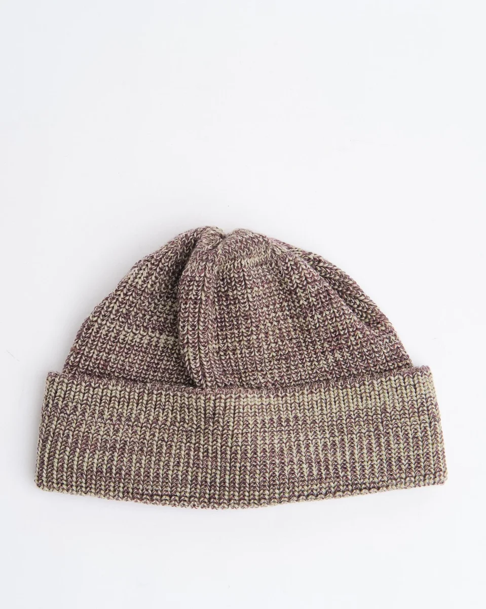 KNIT WATCH CAP PURPLE MIX