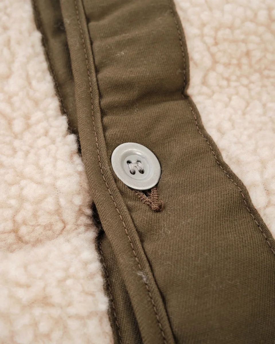 M-65 Fish Tail Coat Liner Beige - Image 5