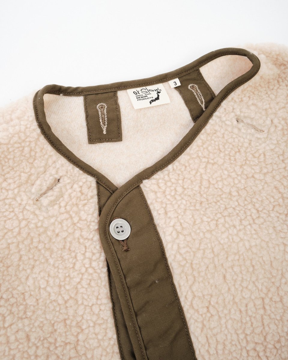 M-65 Fish Tail Coat Liner Beige - Image 4