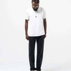 Straight Cut Jeans Rinsed Black