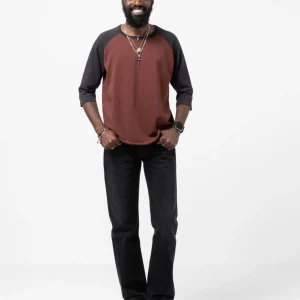 Straight Cut Jeans Rinsed Blue/Black