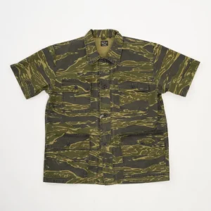 Utility Short Sleeve Shirt Jacket Tiger Camo