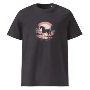 Villi hevonen t-paita luomu unisex